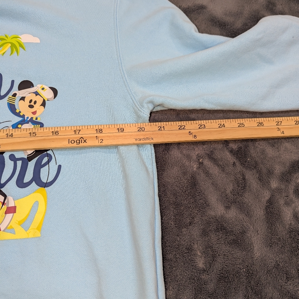 Disney Cruise Line Womens Sweater Blue Medium Captain Mickey Minnie Mouse DCL - Picture 6 of 7